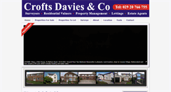 Desktop Screenshot of croftsdavies.co.uk