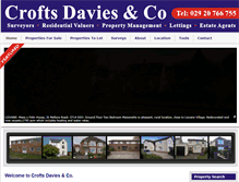 Tablet Screenshot of croftsdavies.co.uk